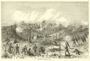 Assault on Fort McAllister, December 1864 by American School