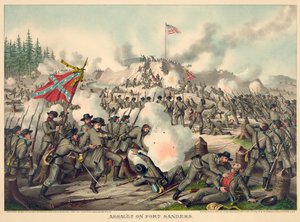 Assault on Fort Sanders, pub. Kurz & Allison by American School