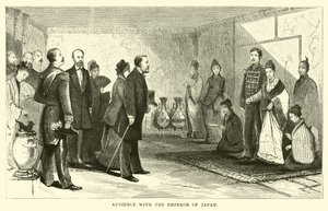 Audience with the Emperor of Japan by American School