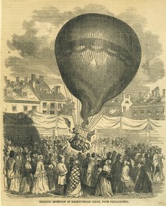 Balloon Ascension of Mademoiselle Delon, From Philadelphia