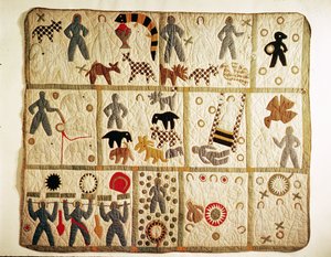 Biblical quilt, Virginia by American School