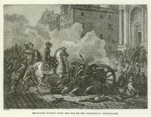Bonaparte Putting Down the Mob on the Thirteenth Vendémiaire by American School
