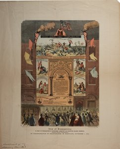 Broadside Regarding Recruitment of African Americans and Celebrating Emancipation in Maryland, Ringwalt & Brown, c.1 November 1864