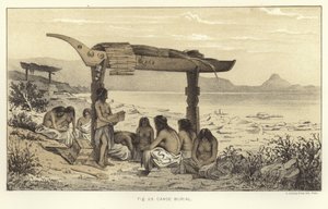 Canoe Burial by American School