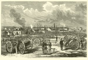 Captured Confederate Cannon in Front of General Thomas