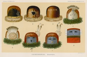 Ceremonial Masks by American School