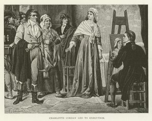 Charlotte Corday Led to Execution by American School