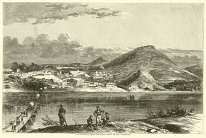 Chattanooga from the north bank of the Tennessee, September 1863 by American School
