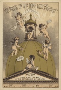 Cherubs Polishing Domed Roof by American School