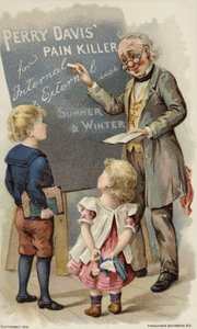 Children Looking at Blackboard with Teacher by American School