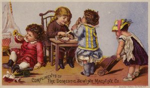 Children Playing and Eating