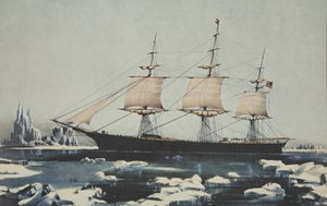 Clipper Ship, Red Jacket - In the Ice off Cape Horn, on her passage from Australia, to Liverpool, August 1854 by American School