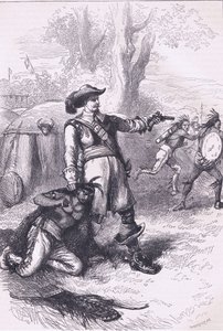Colonel Atherton and the Indians 1661, illustration from Cassell