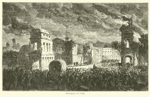 Columbia on Fire, February 1865 by American School