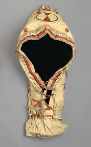 Cradle Board with Quill Work, Made by the Arapaho People by American School