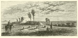 Crest of Pine Mountain, Where General Polk Fell, June 1864 by American School
