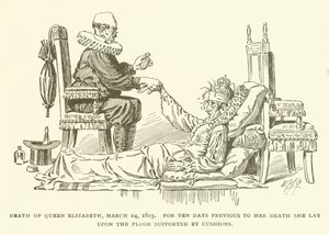 Death of Queen Elizabeth, March 24, 1603 by American School