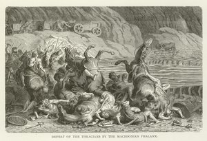 Defeat of the Thracians by the Macedonian Phalanx by American School