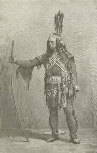 Edwin Forrest, American actor, as Metamora by American School