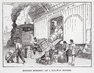 Express Business, at a Railway Station by American School