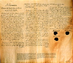 Facsimile of the Convention for the Purchase of Louisiana by the United States, April 30, 1803 by American School
