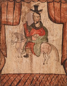 Figure Riding a Horse