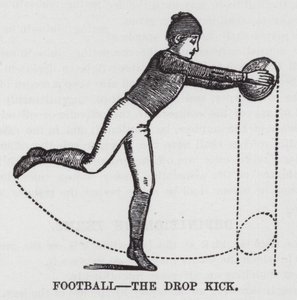 Football, the Drop Kick by American School