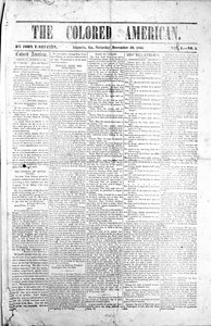 Front page of The Colored American, 30th December, 1865 by American School