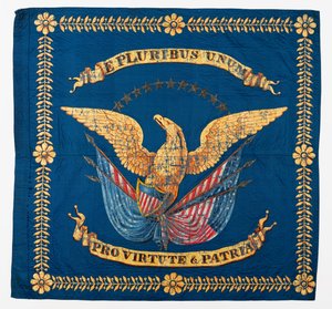 Front View of Civil War Flag, c.1861-1865 by American School