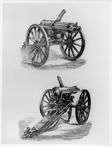 Gatling machine gun by American School