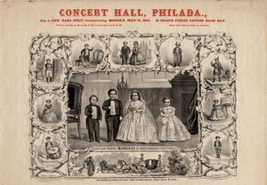Gen. Tom Thumb and wife, Com. Nutt and Miss Minnie Warren, pub. by Currier & Ives, 1863