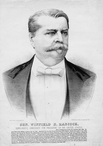 Gen. Winfield S. Hancock: Democratic candidate for President of the United States, pub. by Currier & Ives, c.1880