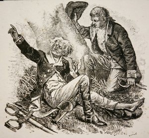 General Herkimer, Wounded and Directing Battle at the Battle of Oriskany