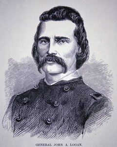 General John Alexander Logan (1826-86) by American School