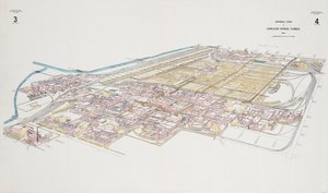 General View of Chicago Stock Yards by American School