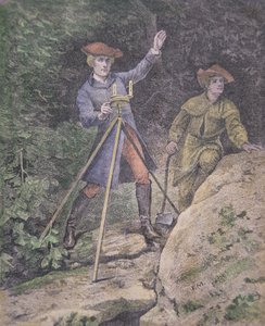 George Washington as a surveyor in Virginia, aged 21
