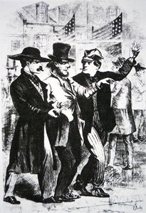 Getting a Voter Drunk in Order to Influence His Vote in the Election of 1864 by American School