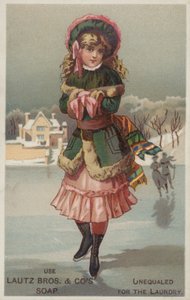 Girl Ice Skating by American School