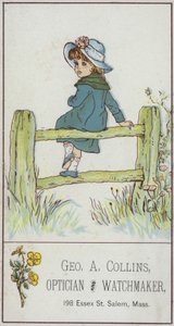 Girl Sitting on Fence