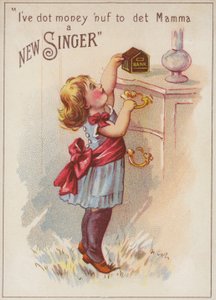 Girl with Money Box by American School