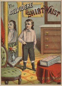 Girl or Boy Looking in Mirror by American School
