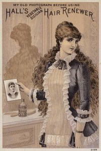 Girl with Her Photograph by American School