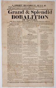 Grand and Splendid Bobalition of Slavery, 1822 by American School