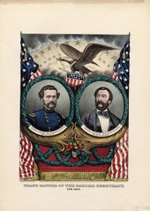 Grand banner of the radical democracy, for 1864, pub. by Currier & Ives, 1864 by American School