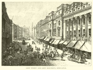 Grey Street and Grey Monument, Newcastle