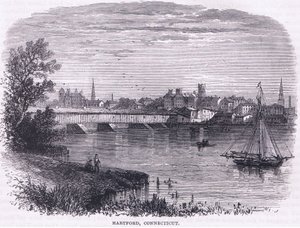 Hartford, Connecticut (1664), illustration from Cassell