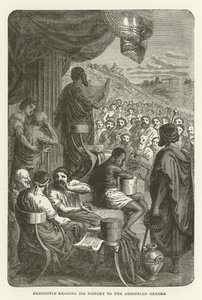 Herodotus reading his history to the assembled Greeks by American School