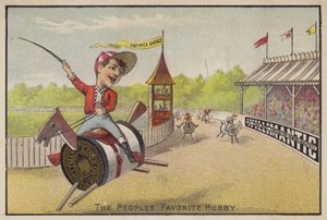 Horse Racing on Cotton Reels by American School