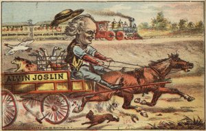 Horse and Cart Chasing Train
