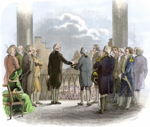 Investiture of George Washington (1732-1799)